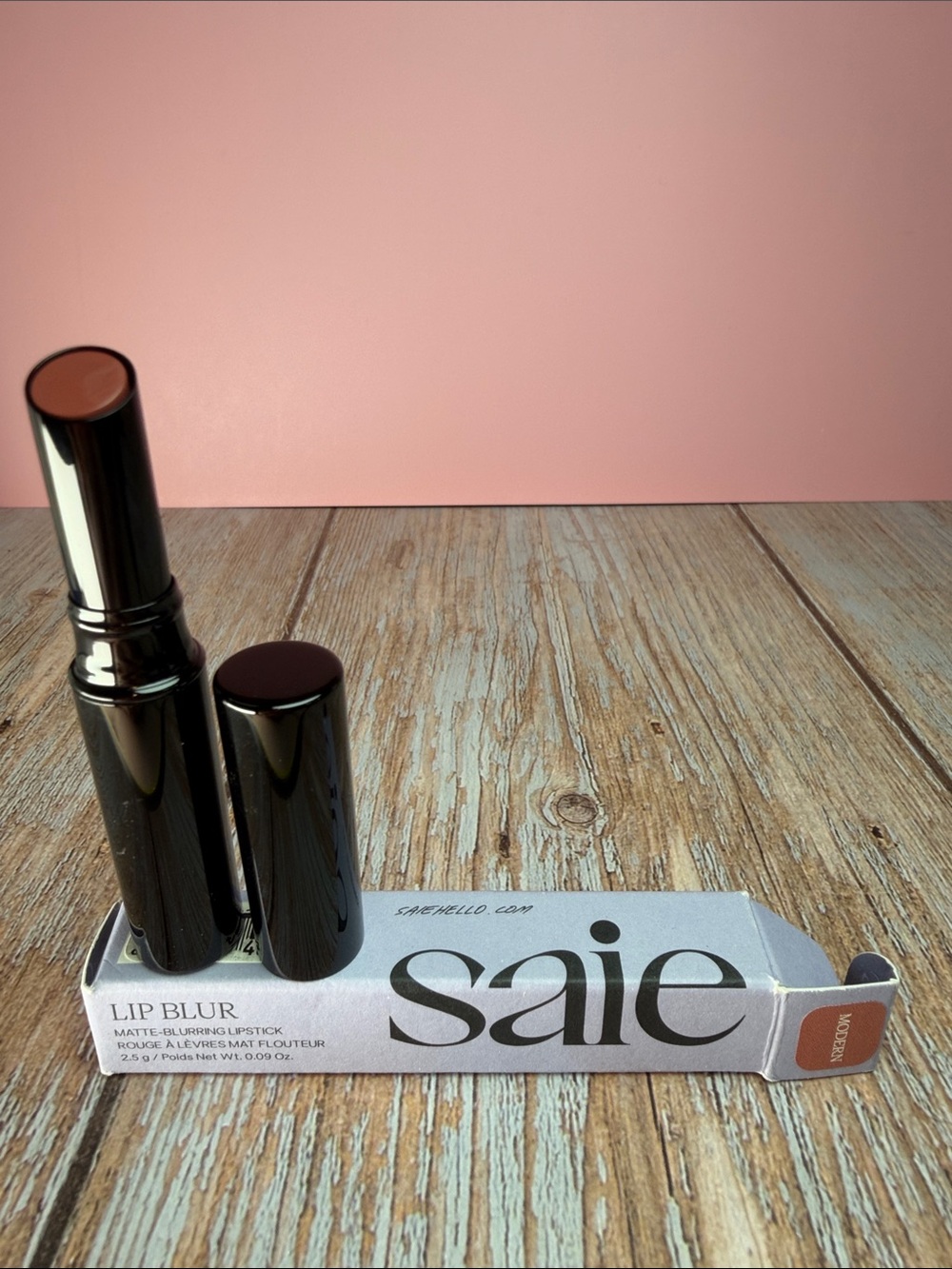 Saie Lip Blur Matte-Blurring Lipstick in Modern a Warm Terracotta / PeachNEW